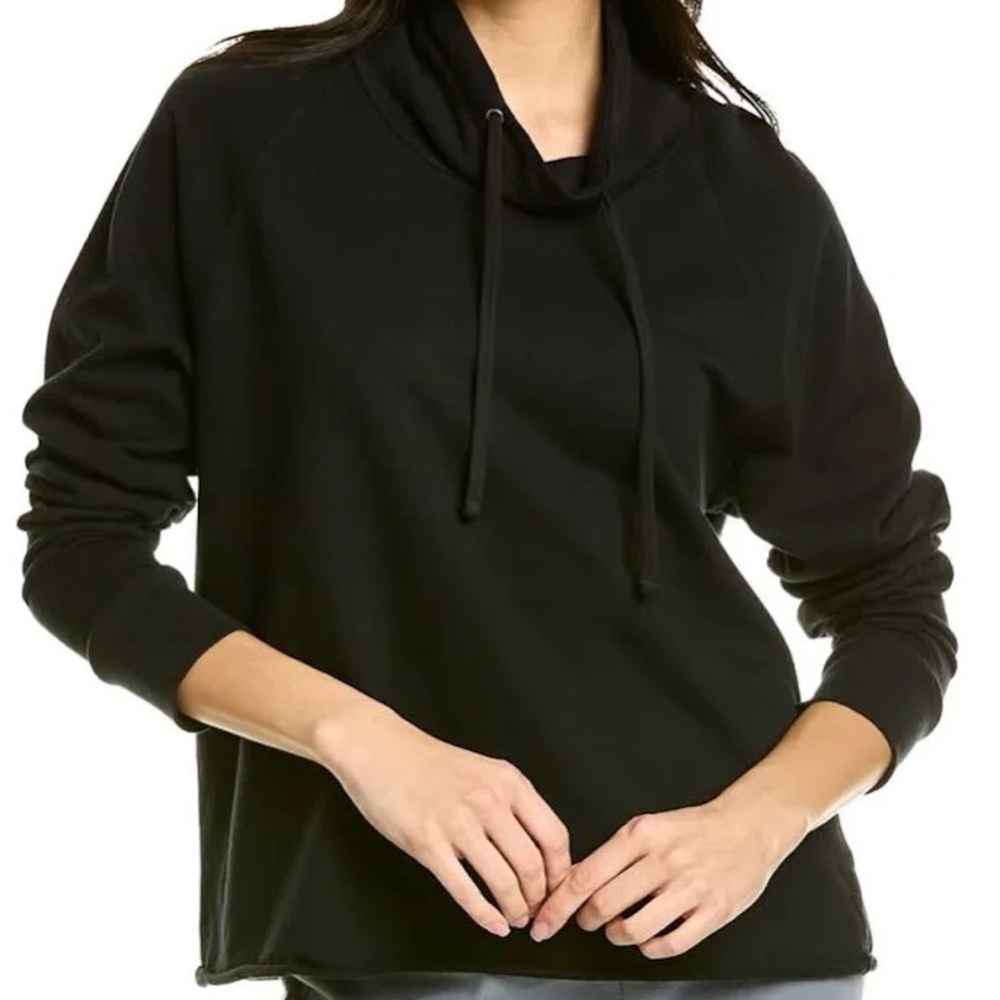 James Perse drawstring funnel-neck sweatshirt sz 3